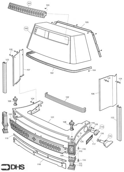 Exploded Diagram for CASING MAINFLAME ASSY