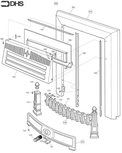 Exploded Diagram for FIRESTAR FACIA - SILVER