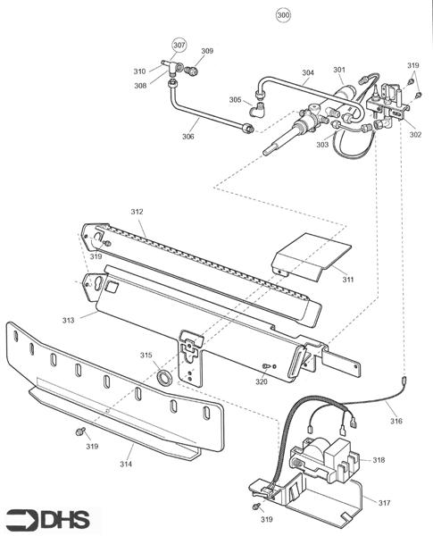 Exploded Diagram for BURNER ASSY