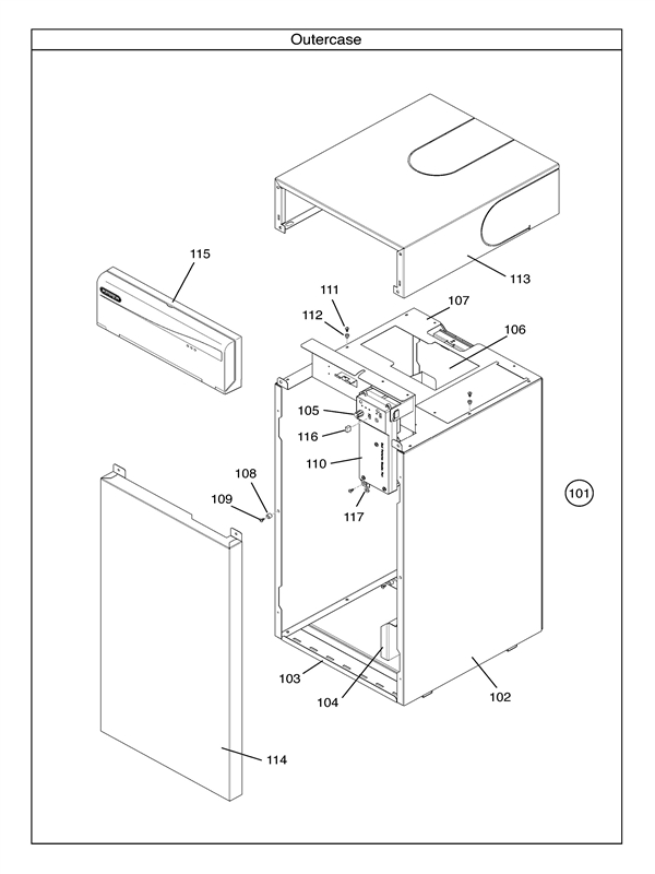 Exploded Diagram for OUTER CASE