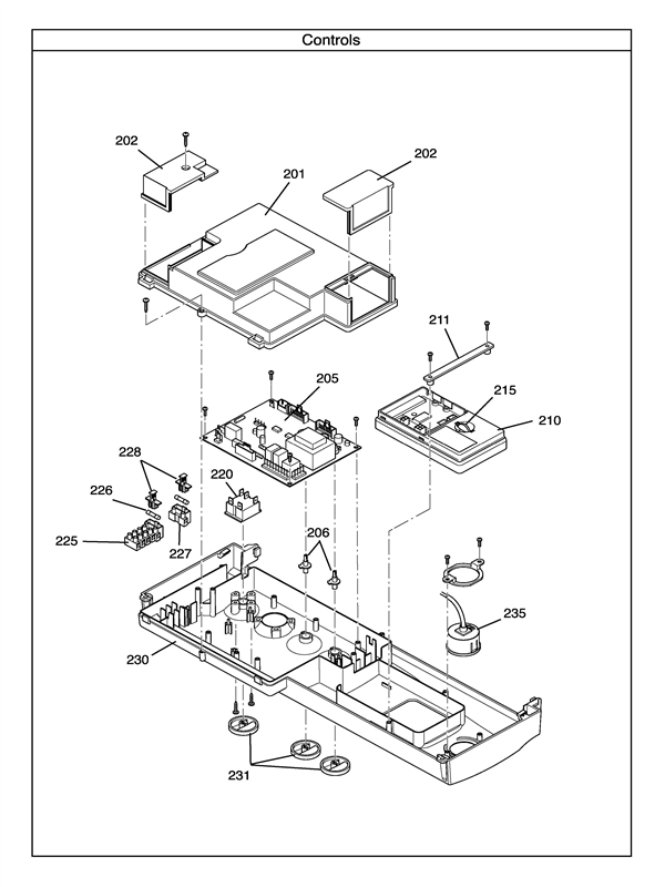 Exploded Diagram for CONTROLS