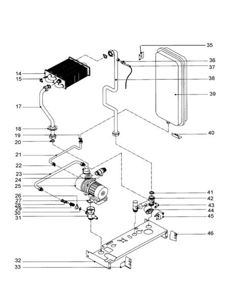 Exploded Diagram for HYDRAULIC SYSTEM ASSY