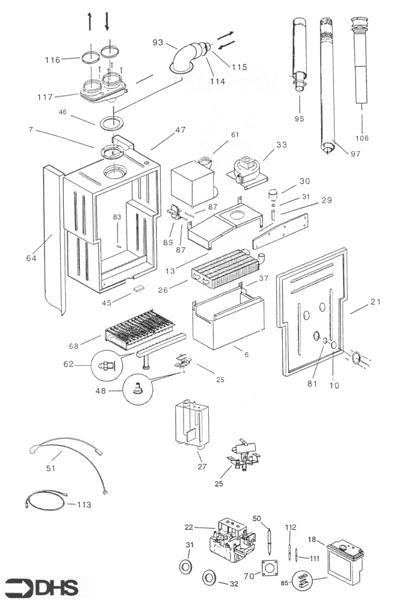 Exploded Diagram for COMPLETE BOILER