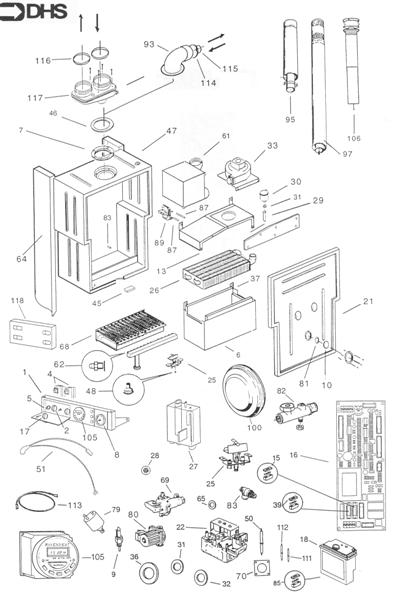 Exploded Diagram for COMPLETE BOILER