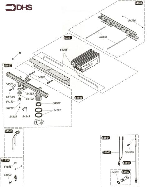 Exploded Diagram for BURNER