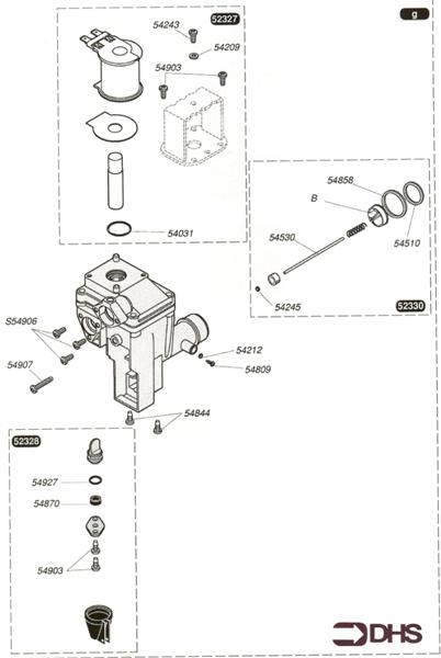 Exploded Diagram for GAS VALVE