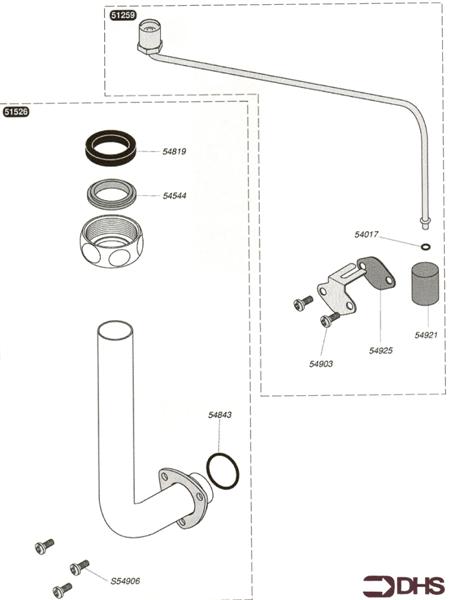 Exploded Diagram for GAS PIPE (WITH REGULATOR)