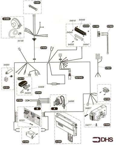 Exploded Diagram for HARNESS & ELECTRICAL BOX