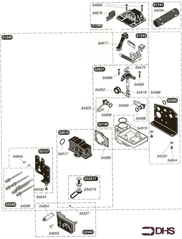 Exploded Diagram for REVERSING VALVE