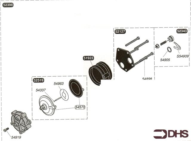 Exploded Diagram for WATER VALVE