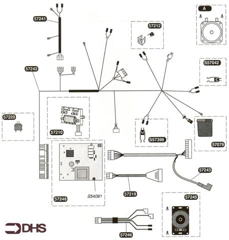 Exploded Diagram for HARNESS & ELECTRIC BOX