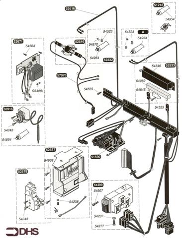 Exploded Diagram for HARNESS & ELECTRIC BOX