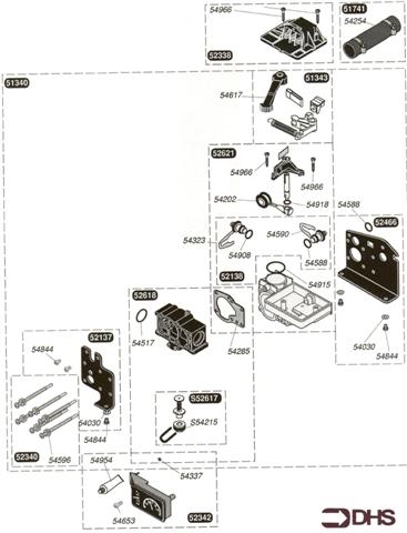 Exploded Diagram for REVERSING VALVE (BEFORE CE)