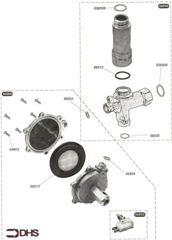 Exploded Diagram for WATER VALVE