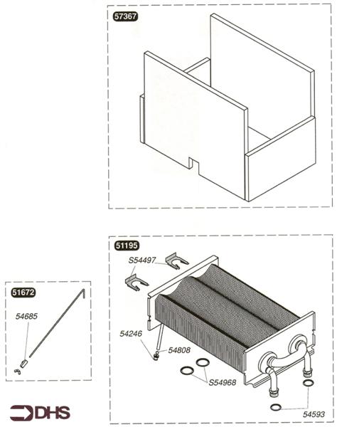 Exploded Diagram for HEAT EXCHANGER