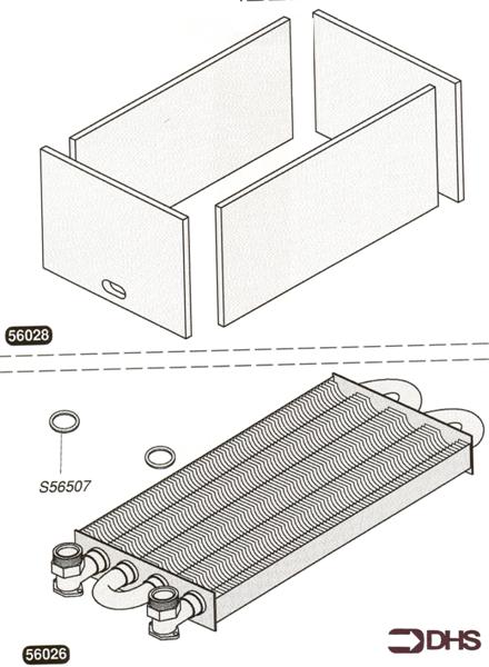 Exploded Diagram for HEAT EXCHANGER
