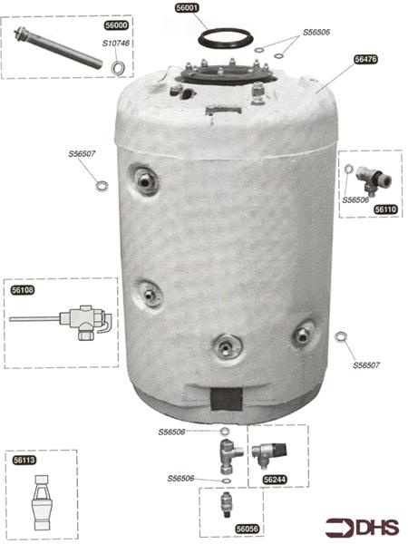 Exploded Diagram for TANK