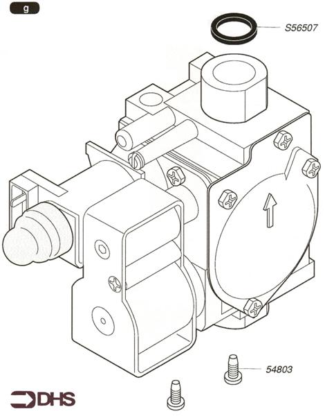 Exploded Diagram for GAS VALVE