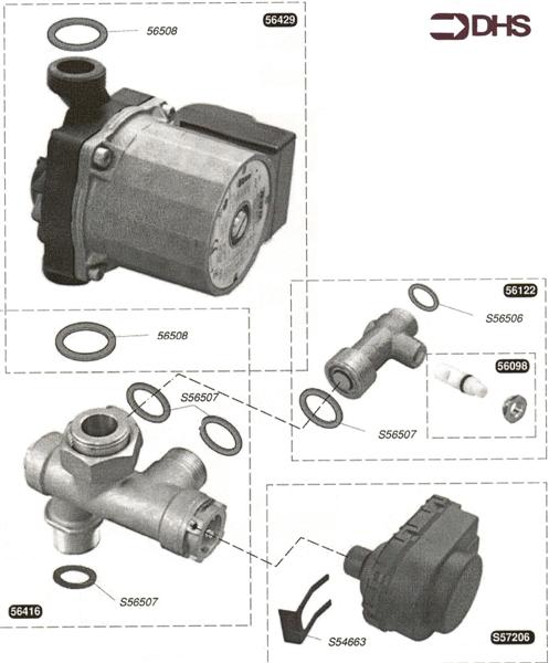 Exploded Diagram for REVERSING VALVE