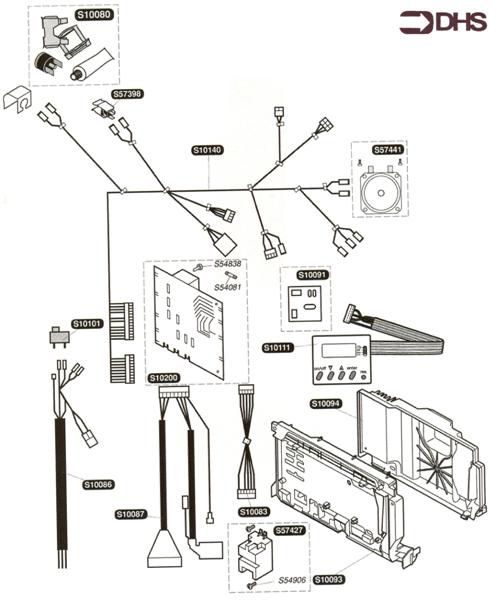 Exploded Diagram for HARNESS & ELECTRIC BOX