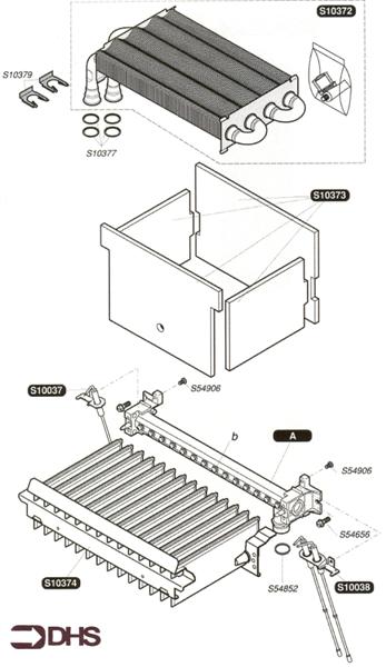 Exploded Diagram for HEAT EXCHANGER