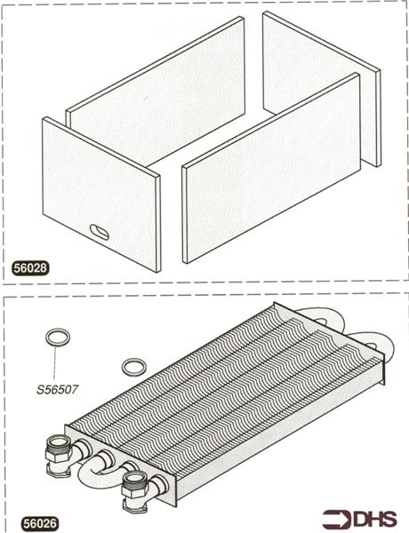 Exploded Diagram for HEAT EXCHANGER