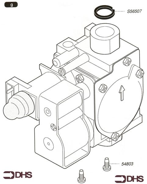 Exploded Diagram for GAS VALVE