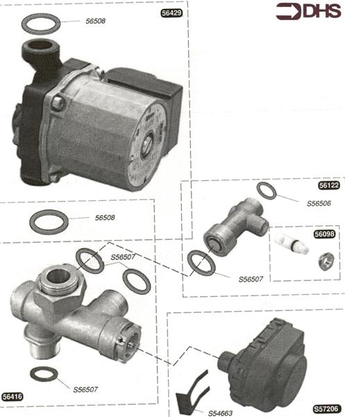 Exploded Diagram for REVERSING VALVE