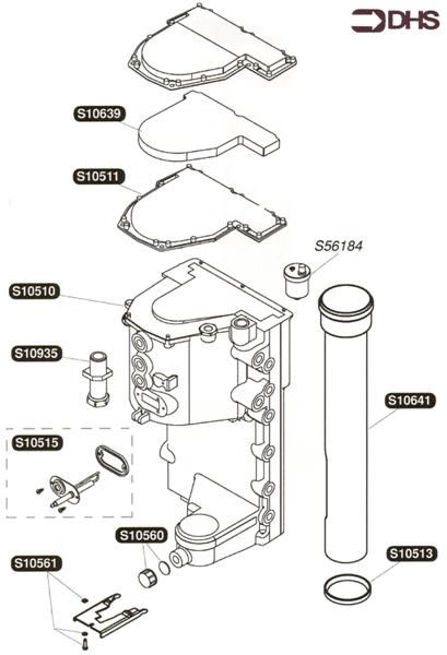 Exploded Diagram for HEAT EXCHANGER