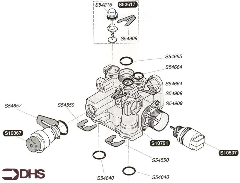 Exploded Diagram for 3 WAY VALVE