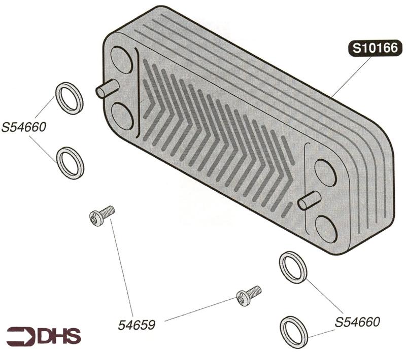 Exploded Diagram for SANITARY HEAT EXCHANGER