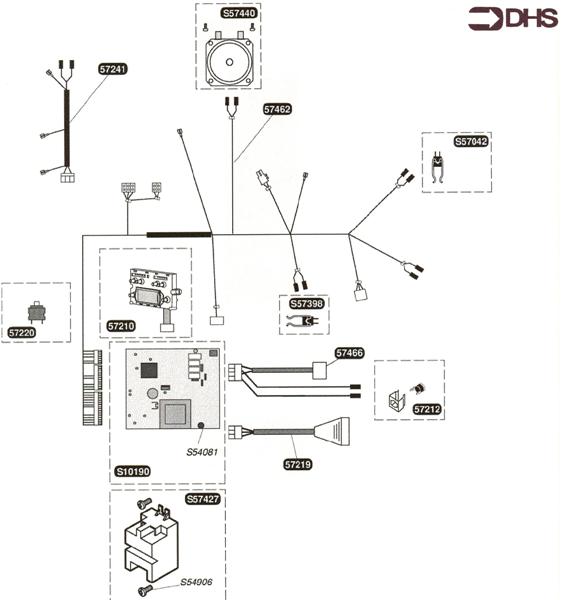 Exploded Diagram for HARNESS +ELECTRIC BOX