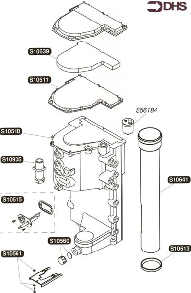 Exploded Diagram for HEAT EXCHANGER