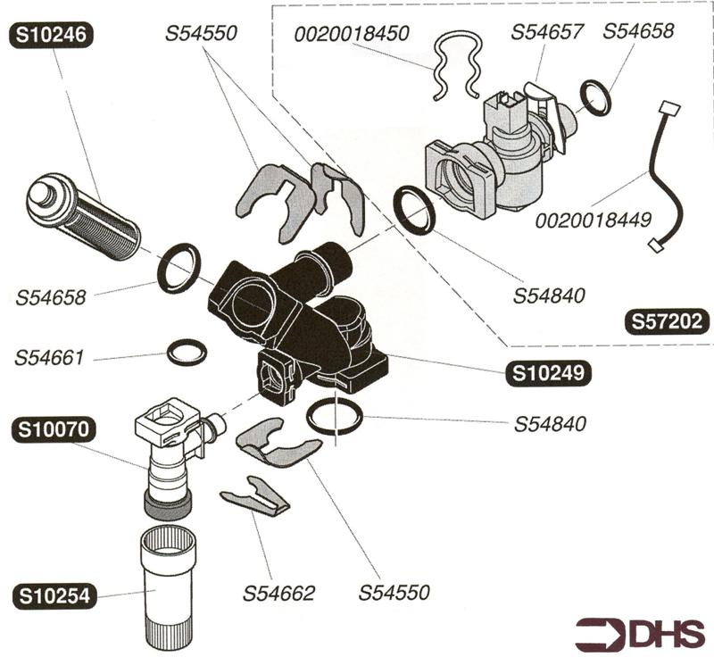 Exploded Diagram for FLOW SENSOR