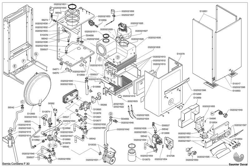 Exploded Diagram for COMPLETE BOILER
