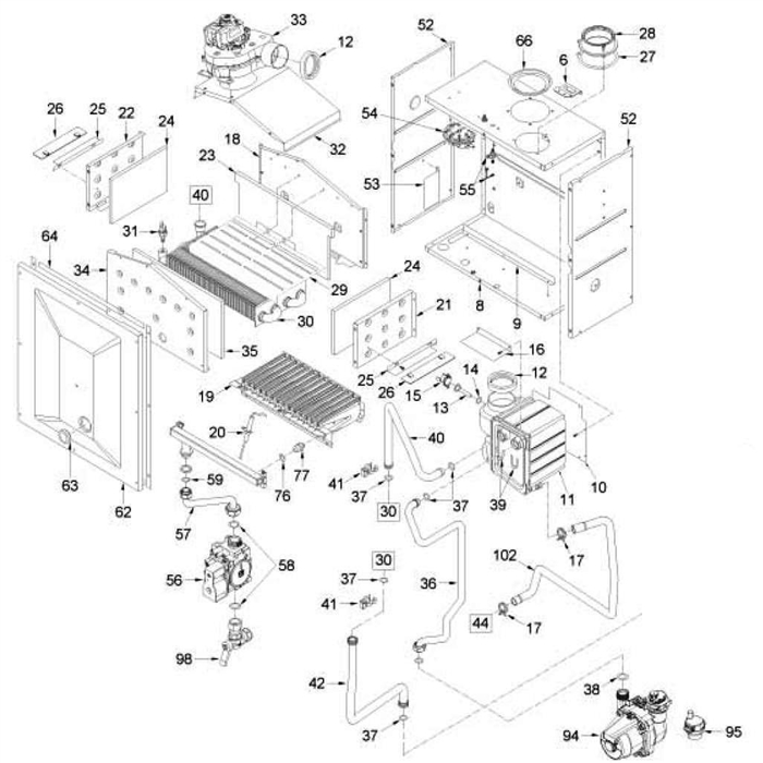 HEAT EXCHANGER/BOILER ASSY logo