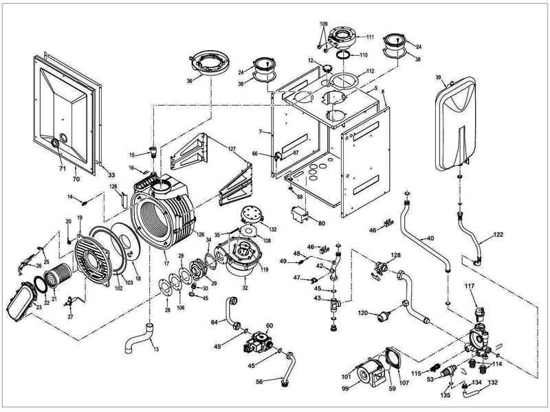 Exploded Diagram for BOILER ASSEMBLY