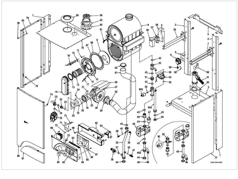 Exploded Diagram for BOILER ASSEMBLY