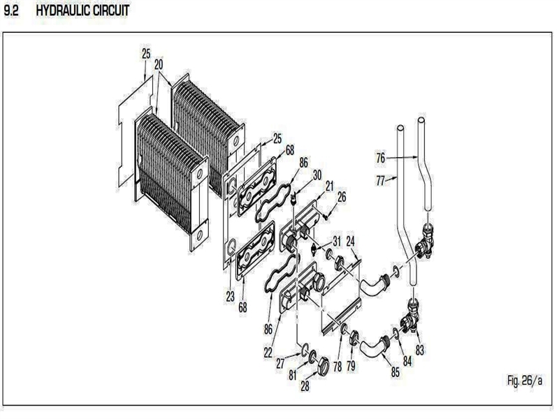 Exploded Diagram for COMBUSTION CIRCUIT