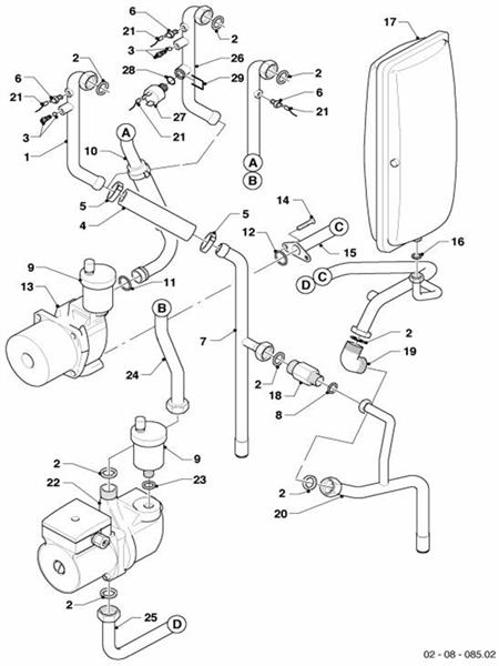 Exploded Diagram for CONNECTION PARTS
