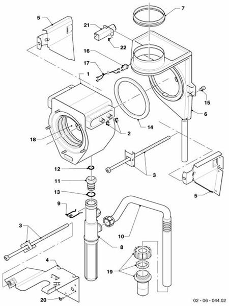 Exploded Diagram for HEAT EXCHANGER