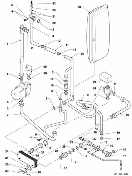 Exploded Diagram for CONNECTION PARTS