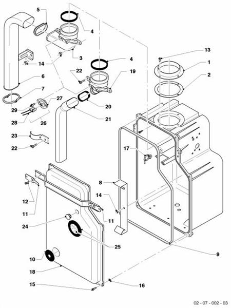 Exploded Diagram for AIR PRESSURE CHAMBER