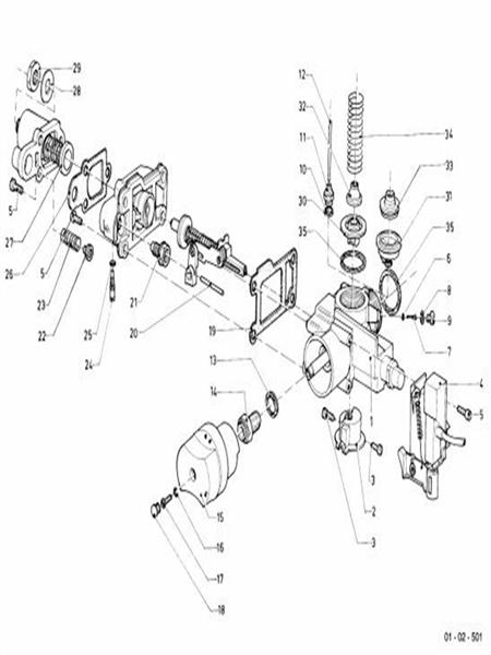 Exploded Diagram for GAS SECTION