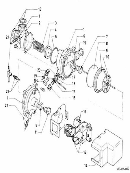 Exploded Diagram for DIVERTER VALVE