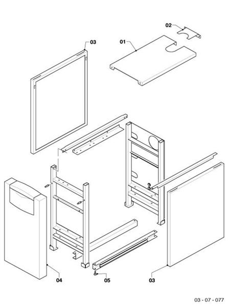 Exploded Diagram for CASING PARTS