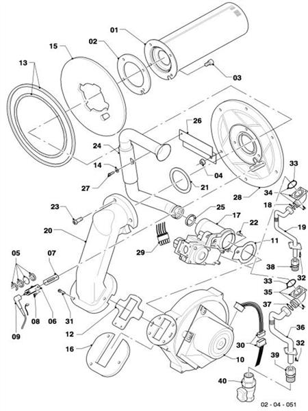 Exploded Diagram for BURNER