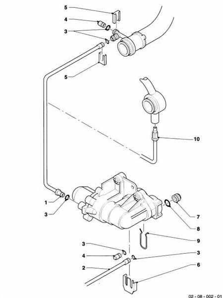 Exploded Diagram for CONNECTION PIPING