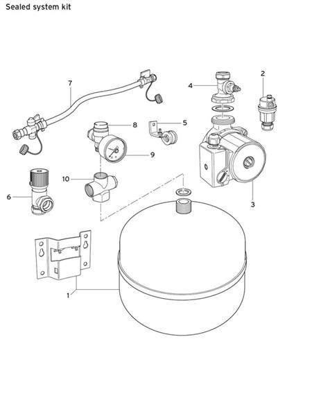Exploded Diagram for SEALED SYSTEM KIT
