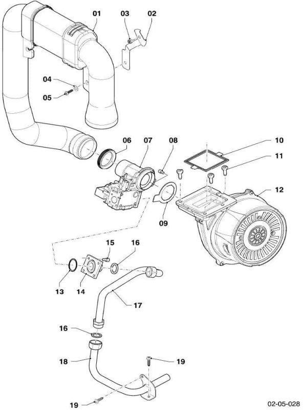 Exploded Diagram for GAS SECTION